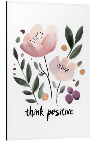 Cuadro de aluminio Think Positive