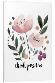 Cuadro de aluminio Think Positive