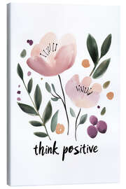 Canvas print Think Positive