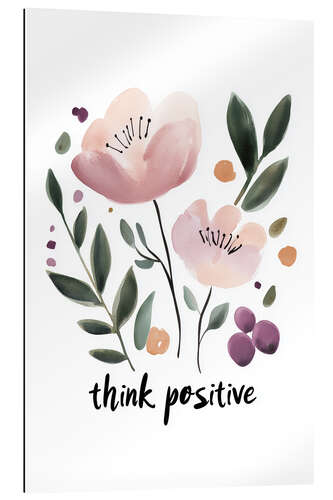 Stampa su plexi-alluminio Think Positive