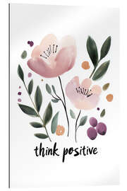 Stampa su plexi-alluminio Think Positive