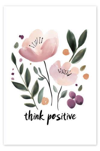 Plakat Think Positive