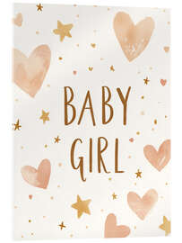 Tableau en verre acrylique Baby Girl - treechild