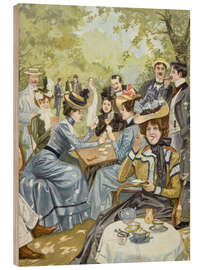 Holzbild In Marienbad: Nachmittags beim Egerländer - Edward Cucuel