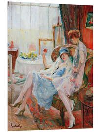 Hartschaumbild Atelier Besuch