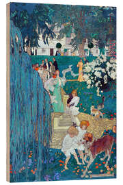 Tableau en bois Life was made for love and cheer, 1904 - Elizabeth Shippen Green