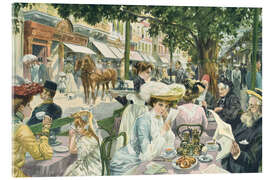 Cuadro de metacrilato Breakfast on the Alte Wiese in Karlsbad - Edward Cucuel