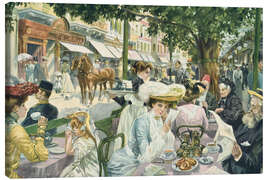 Obraz na płótnie Breakfast on the Alte Wiese in Karlsbad - Edward Cucuel