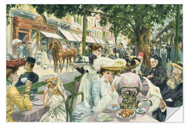 Wall sticker Breakfast on the Alte Wiese in Karlsbad - Edward Cucuel