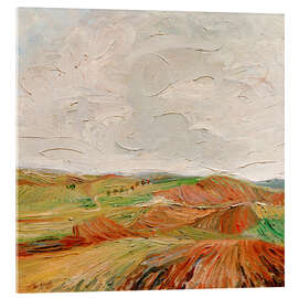 Acrylglasbild Herbst in der Holledau, 1921 - Josef Scharl