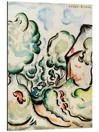 Aluminium print Landscape with House and Path, 1912 - César Klein