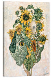 Canvas print Sunflower Still Life - Julius Hüther