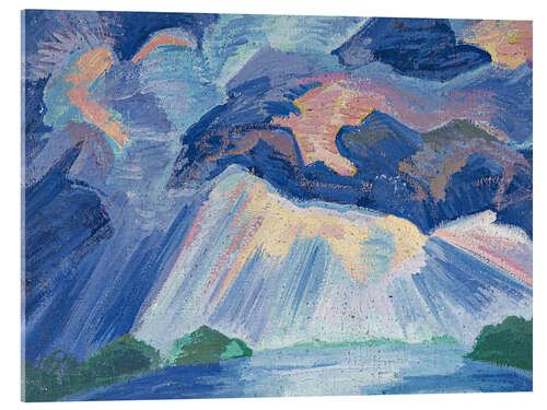 Acrylglas print Blue Lake and Sky, 1923