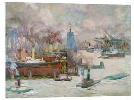 Akryylilasitaulu The Large Shipyard - Edward Cucuel