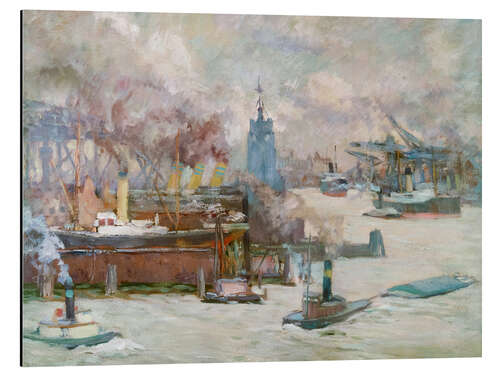 Tableau en aluminium The Large Shipyard
