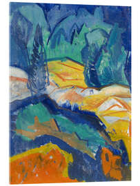 Tableau en verre acrylique Landscape study
