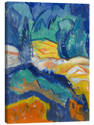Canvastavla Landscape study
