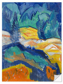 Wandsticker Landschaftsstudie