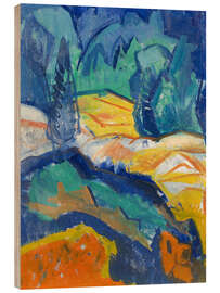Holzbild Landschaftsstudie