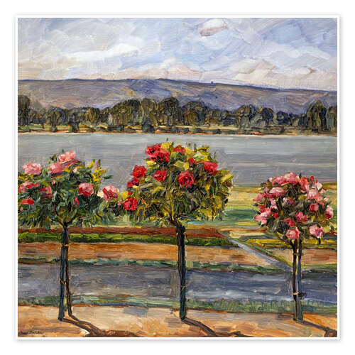 Poster Hochstammrosen am Chiemsee - Paul Dahlen, 1911