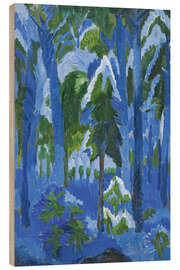 Quadro de madeira Forest - Fritz Schaefler