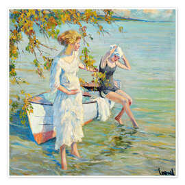 Wall print At the bathing area - Edward Cucuel