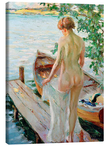 Canvas print On the jetty