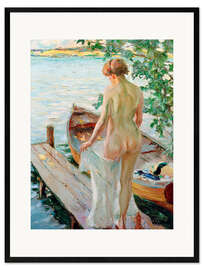 Gerahmter Kunstdruck Am Steg