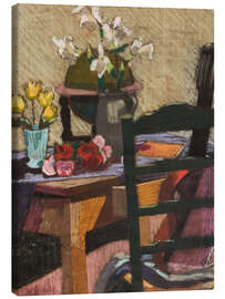 Canvas print Still Life with Lilies and a Globe - William Straube