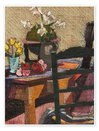 Obra artística Still Life with Lilies and a Globe - William Straube