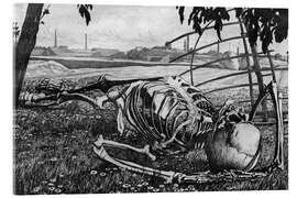Obraz na szkle akrylowym Skeleton in the Grass, 1898 - Richard Müller