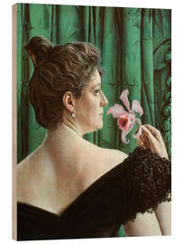 Holzbild Damenbildnis