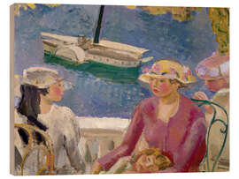 Obraz na drewnie La terrasse, 1918 - Maurice Barraud
