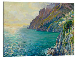 Alubild Abendstimmung in Positano