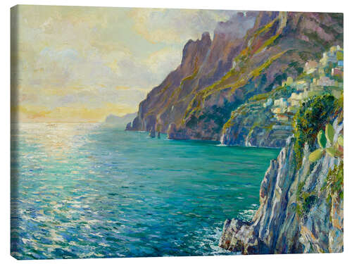 Canvas print Evening atmosphere in Positano