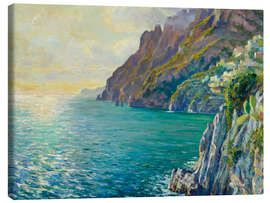 Canvas print Evening atmosphere in Positano - Edward Cucuel