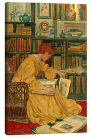 Stampa su tela The Library, 1905 - Elizabeth Shippen Green