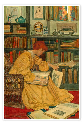 Póster The Library, 1905