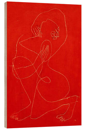 Wood print Femme agenouillée (Kneeling Woman), 1947