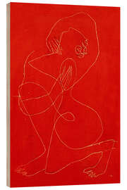 Wood print Femme agenouillée (Kneeling Woman), 1947