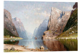 Acrylic print Bright Summer Day on the Fjord - Elisabeth Grüttefien-Kiekebusch