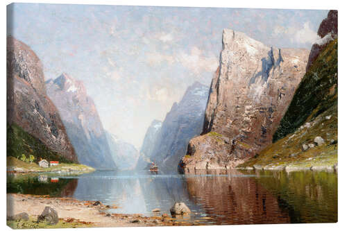 Lienzo Bright Summer Day on the Fjord - Elisabeth Grüttefien-Kiekebusch