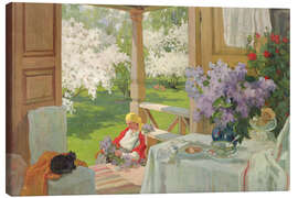 Obraz na płótnie At the Country House, 1916 - Ivan Silych Goriuschkin-Sorokopudov