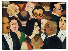 Canvas print High Society, theater break, 1930 - Josef Scharl