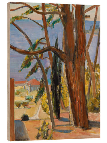 Wood print Cassis Bay, 1949