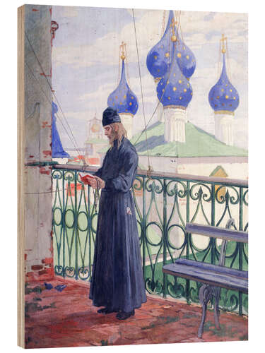 Wood print Against the Holy Background, 1914