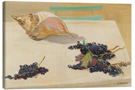 Canvas print Mussels and grapes - Maurice Barraud