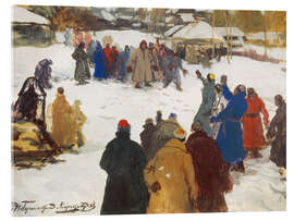 Acrylglasbild Feigenkampf (Faustkampf), 1910 - Ivan Silych Goriuschkin-Sorokopudov