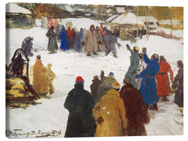 Tableau sur toile Fist Fight, 1910 - Ivan Silych Goriuschkin-Sorokopudov