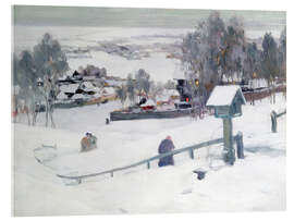 Acrylglasbild Winterabend - Ivan Silych Goriuschkin-Sorokopudov